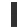 Sienna Single Panel Black Designer Radiator 1800mm x 452mm