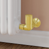 ProTek Brushed Brass Corner Manual Radiator Valves (Pair)