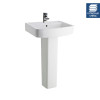 Bliss 520mm Basin & Full Pedestal - 1 Tap Hole