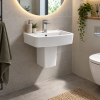 Bliss 520mm Basin & Semi Pedestal - 1 Tap Hole