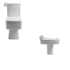 Bliss Toilet & Semi Pedestal Basin Bathroom Suite - 1 Tap Hole