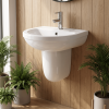 Harmony 500mm Basin & Semi Pedestal - 1 Tap Hole