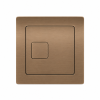 Protek Concealed Cistern with Bottom Inlet & Brushed Bronze Square Flush Plate