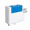 Protek Concealed Cistern with Bottom Inlet & Chrome Square Flush Plate