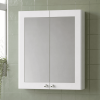 Nuie Classique Satin White 600mm Mirror Cabinet