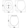 Traditional Toilet Seat (Carlton/Classique) - Satin Soft Black