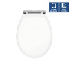 Traditional Toilet Seat (Carlton/Classique) - Satin White