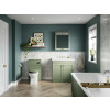 Nuie Classique Satin Green 600mm Mirror Cabinet