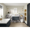 Nuie Classique Soft Black 800mm 1-Drawer Wall Hung Unit & Basin