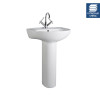 Melbourne 550mm Basin & Full Pedestal - 1 Tap Hole