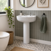 Melbourne 550mm Basin & Full Pedestal - 2 Tap Hole