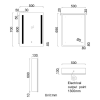 Comet LED Single Door Mirror Cabinet