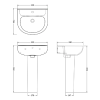 Madrid 550mm Basin & Pedestal - 1 Tap Hole
