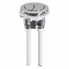Round Dual Flush Chrome Push Button