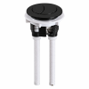 Round Dual Flush Matt Black Push Button