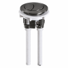 Round Dual Flush Gunmetal Push Button