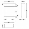 Hudson Reed Solar 550mm WC Unit - Cool Grey