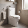 Delta Combi 2-In-1 Close Coupled Modern Toilet with Push Button Cistern, Basin With Mono Basin Mixer & Soft Close Toilet Seat