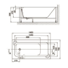 Diva 1400mm x 700mm Single Ended Bath & Leg Set