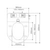 Douche/Bidet Soft Close Manual Toilet Seat (Inc. Hose & Valve)