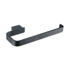 Edge Matt Black Towel Ring