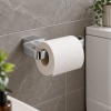 Block Chrome Toilet Roll Holder
