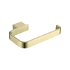 Cubic Brushed Brass Toilet Roll Holder