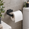 Edge Matt Black Toilet Roll Holder