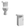 Mayford 450mm Cloakroom Toilet & Floor Standing Vanity Unit Package