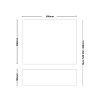 800mm Waterproof Dove Grey End Bath Panel & Plinth
