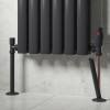 Essentials Anthracite Radiator Pipe Covers & Collars 15mm