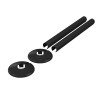 Essentials Black Radiator Pipe Covers & Collars 15mm