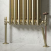 Essentials Brushed Brass Radiator Pipe Covers & Collars 15mm