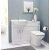 Floe 1050mm Complete Furniture Package (Space BTW Pan & Seat & Concealed Cistern)
