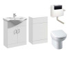 Floe 1150mm Complete Furniture Package (Space BTW Pan & Seat & Concealed Cistern)