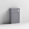 Nuie Deco Satin Grey 500mm WC Unit