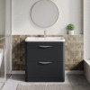 Parade 800mm Soft Black Floor Standing Cabinet & Basin