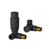 ProTek Anthracite Corner Thermostatic Radiator Valves (Pair)