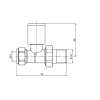 ProTek Chrome Straight Manual Radiator Valves (Pair)