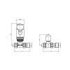ProTek Anthracite Straight Thermostatic Radiator Valves (Pair)