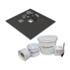 1800mm x 900mm Wetroom Centre Waste Shower Deck & Tanking Kit & Grid Waste (Complete)