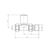 ProTek Chrome Straight Manual Radiator Valves (Pair)
