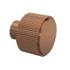 Nuie Fluted Brushed Bronze Round Furniture Handle Knob