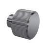 Nuie Fluted Gunmetal Round Furniture Handle Knob