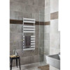 Piazza 1200mm x 500mm Chrome Heated Towel Rail