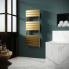 Madrid 500mm x 1200mm Brushed Brass Heated Towel Radiator