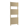 Milan 500mm x 1200mm Brushed Brass Designer Heated Towel Radiator