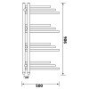 New York Chrome Designer Radiator 500mm x 906mm