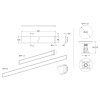 Rectangular Easy Plumb Riser Kit Suitable for 1300mm - 1800mm
