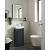 Hydrus Black Frame LED Illuminated Bathroom Mirror 500mm x 700mm